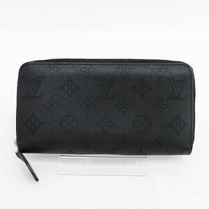 Louis Vuitton Mahina Zippy Wallet Round Zip Long Black Noir
